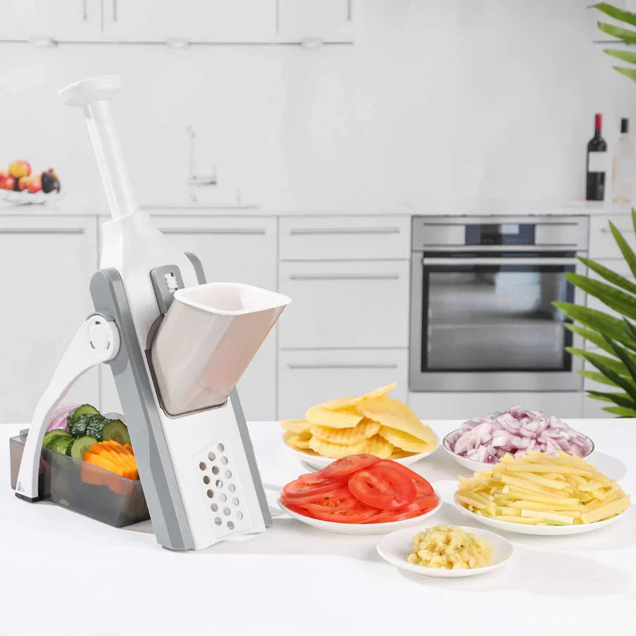 4 in 1 Mandoline Spring Slicer – Vegetable & Fruit Cutter