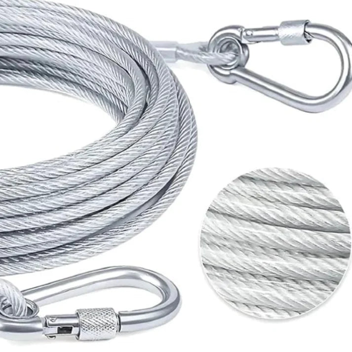 Heavy-Duty Cloth Drying Rope with Hooks  5 meters | Strong Portable Laundry Clothesline for Indoor & Outdoor Use