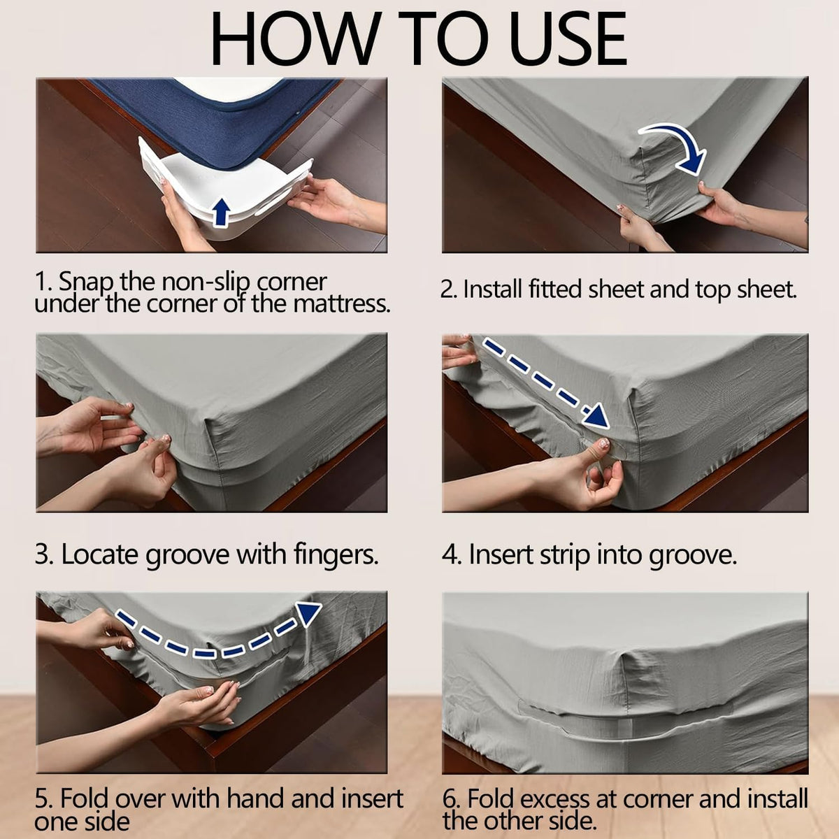 Bedsheet Gripper Set – Pack of 4
