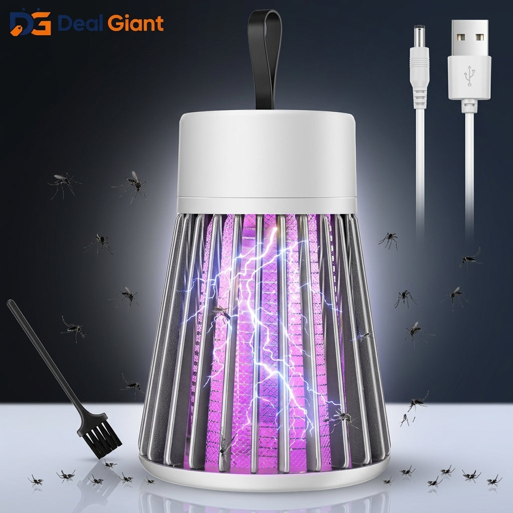 Electric Mosquito Lamp 360° | USB Mosquito Killer Lamp | Fly & Insect Trap Night Light | Deal Giant