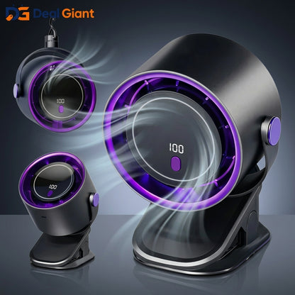 Air Circulating Desktop Clip Fan USB Rechargeable Strong Wind Mini Air Circulator Fan | Silent Table & Bed Clip Cooling Fan for Home, Office & Travel – Deal Giant