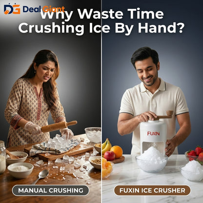 Ice Shaver Machine Manual Ice Crusher & Snow Cone Maker | Portable Ice Shaving Machine for Slush, Frozen Drinks, Juices & Desserts – Deal Giant