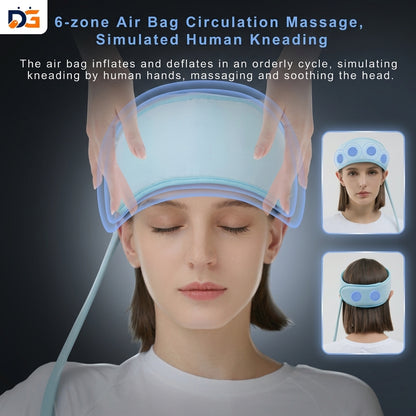 Air Pressure & Vibration Head and Scalp Massager – Ultimate Stress Relief & Deep Relaxation