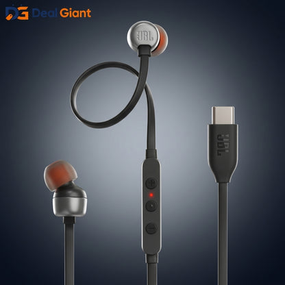 JBL Tune 310C USB Type-C Earphones | Hi-Res Audio | Deep Bass | Built-in Mic | Type-C Wired Earphones | Deal Giant