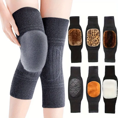 Knee Warm Thick Wool Blend Thermal Pads – Warm Relief & Support (2 Pcs)