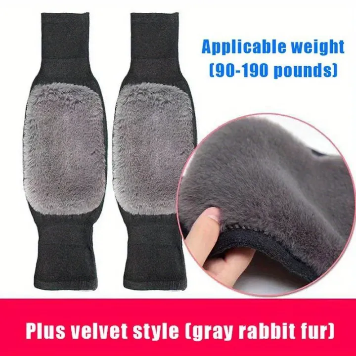 Knee Warm Thick Wool Blend Thermal Pads – Warm Relief & Support (2 Pcs)