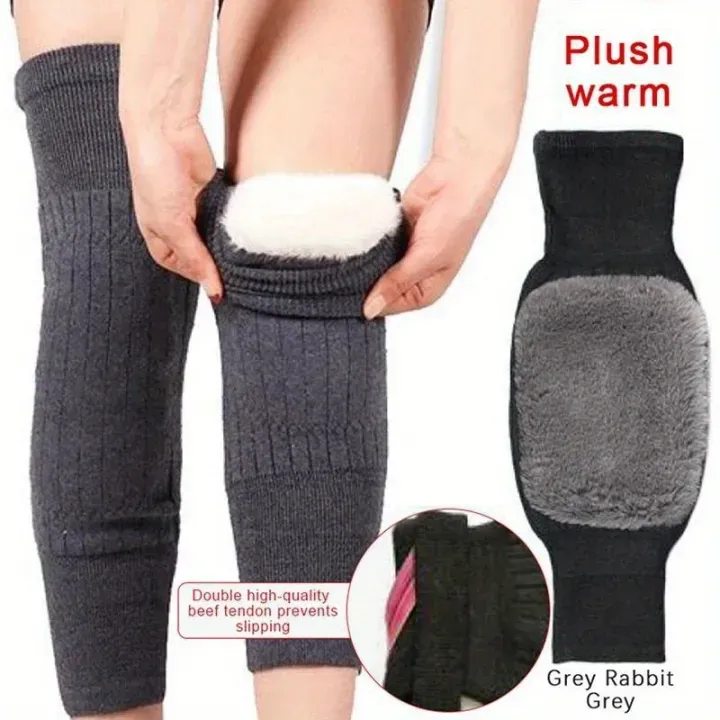Knee Warm Thick Wool Blend Thermal Pads – Warm Relief & Support (2 Pcs)