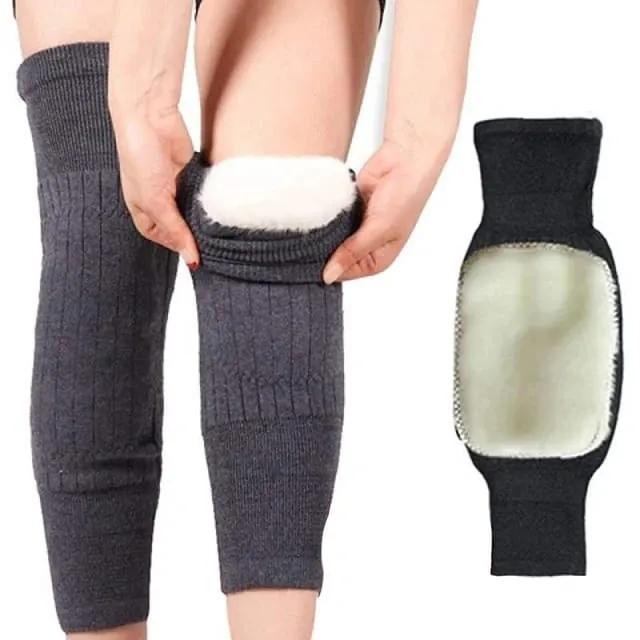 Knee Warm Thick Wool Blend Thermal Pads – Warm Relief & Support (2 Pcs)