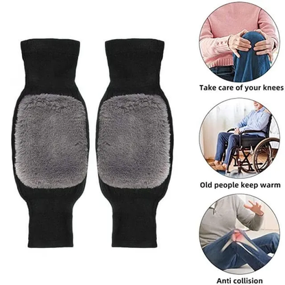 Knee Warm Thick Wool Blend Thermal Pads – Warm Relief & Support (2 Pcs)