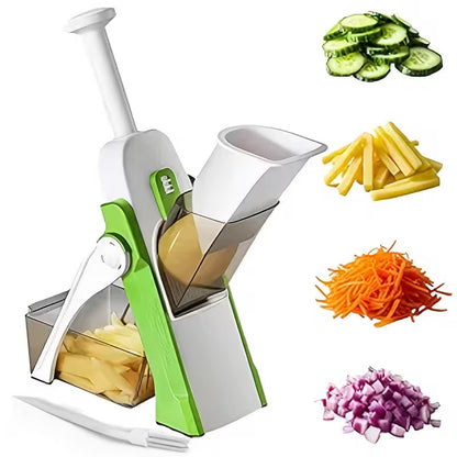 4 in 1 Mandoline Spring Slicer – Vegetable & Fruit Cutter