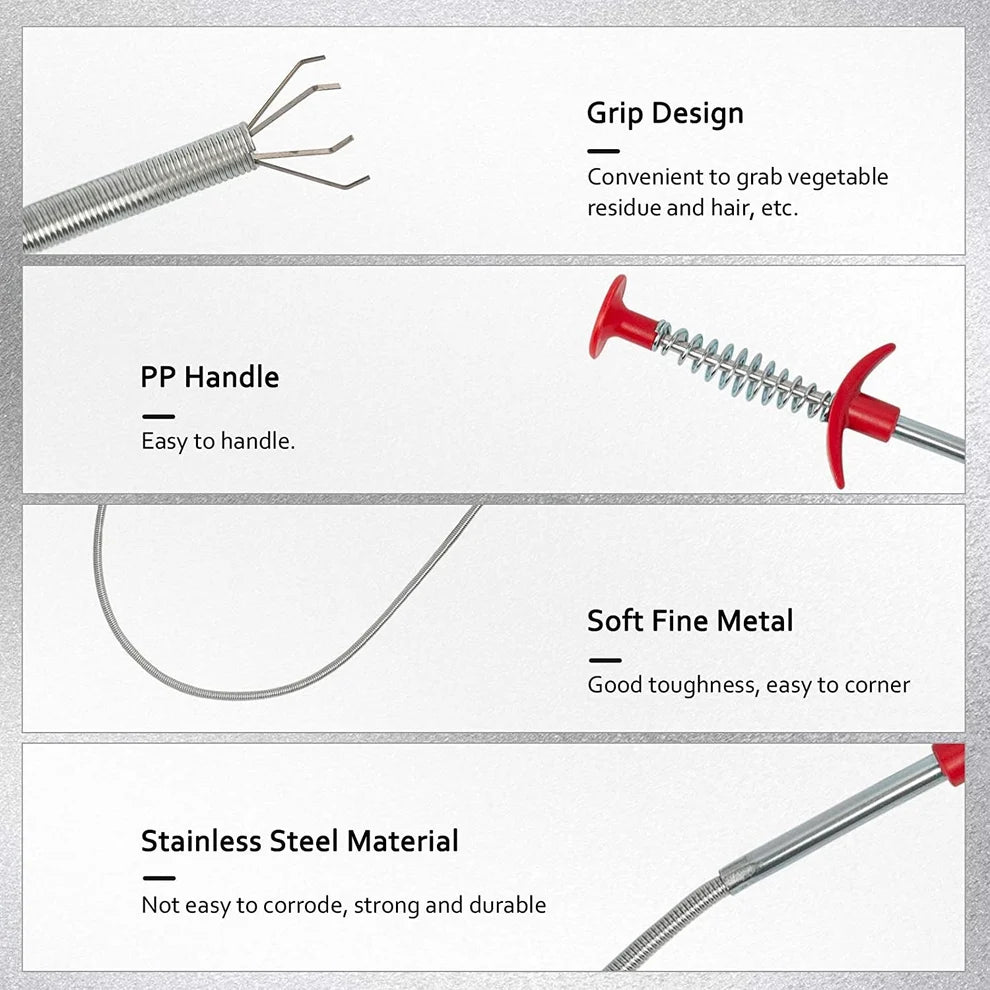 90cm Flexible Drain Cleaning Grabber Tool
